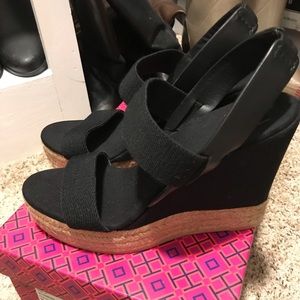 Tory Burch Two Band Wedge Slingback